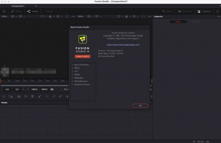 Blackmagic Fusion Studio 18 Mac截图