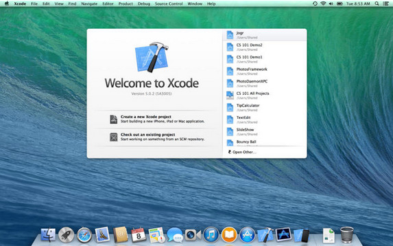 Xcode Mac截图