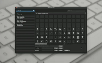CharMap Mac截图