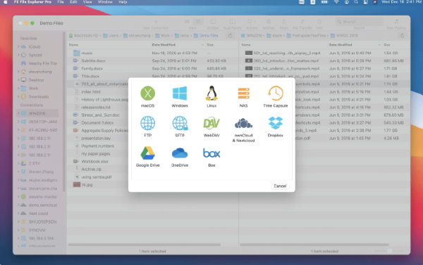 FE File Explorer Mac截图