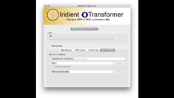 Iridient O Transformer Mac截图