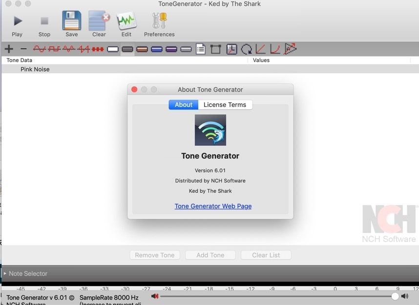 ToneGenerator for Mac截图