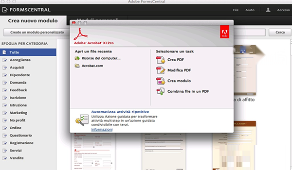 Adobe Acrobat XI pro mac截图