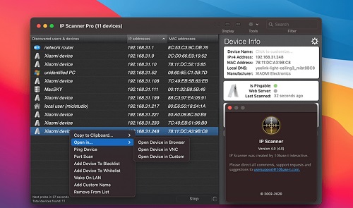 IP Scanner Pro For Mac截图