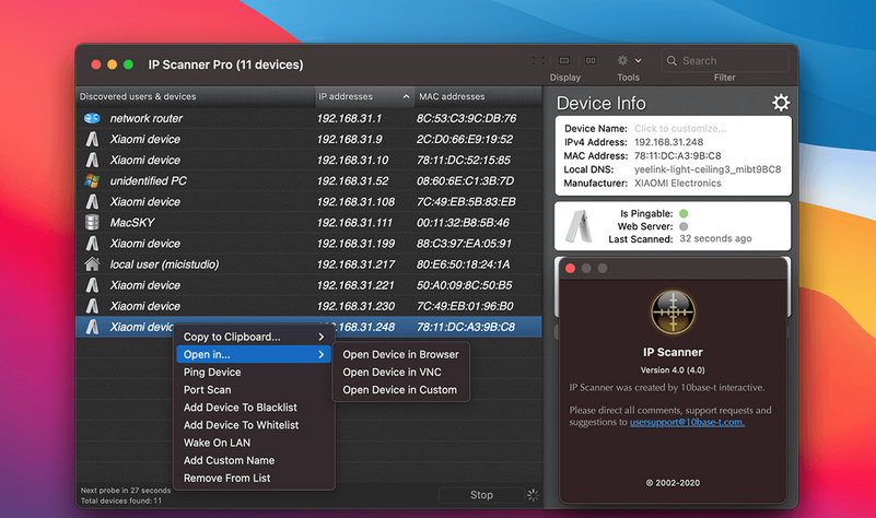 IP Scanner Pro For Mac截图