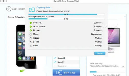 SynciOS Data Transfer Mac截图