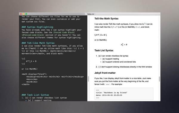 MarkDown专注写作Mac截图