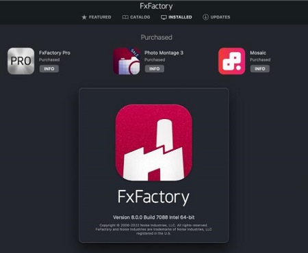 FxFactory Pro Mac截图