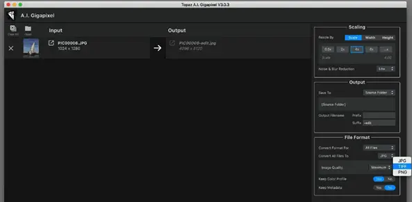 Topaz Gigapixel AI Mac截图