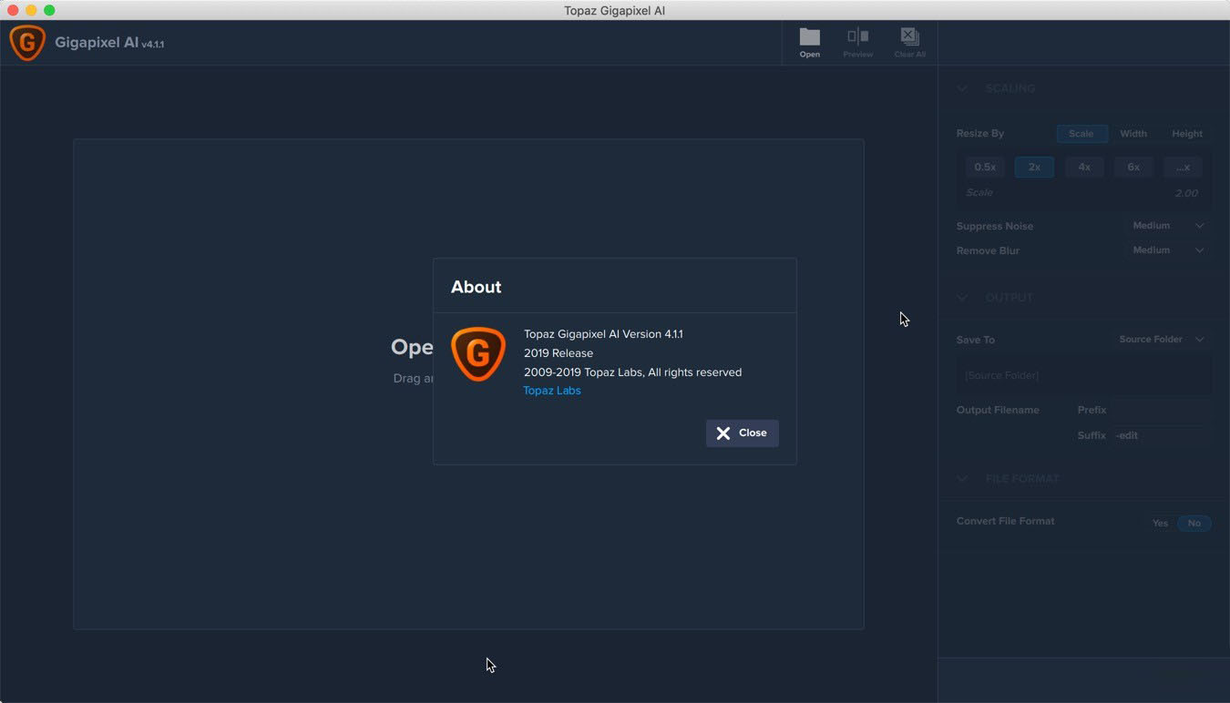 Topaz Gigapixel AI Mac截图