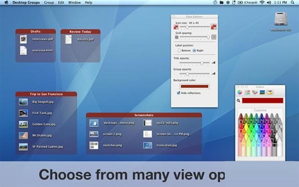 Desktop Groups Mac截图