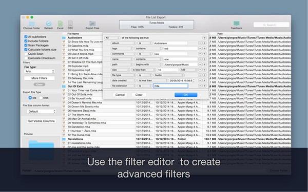 File List Export Mac截图