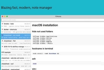 FSNotes Mac截图