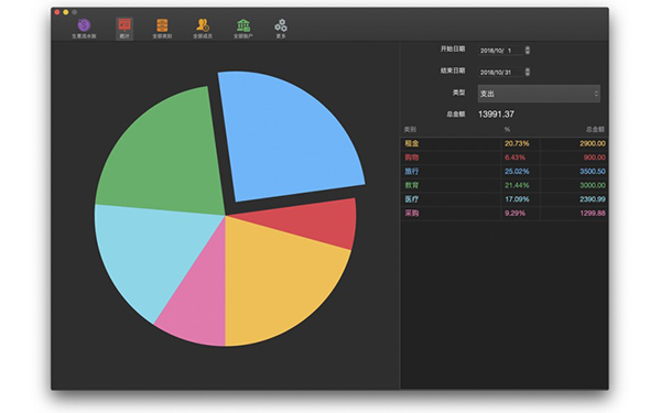 收支记账本MAC截图