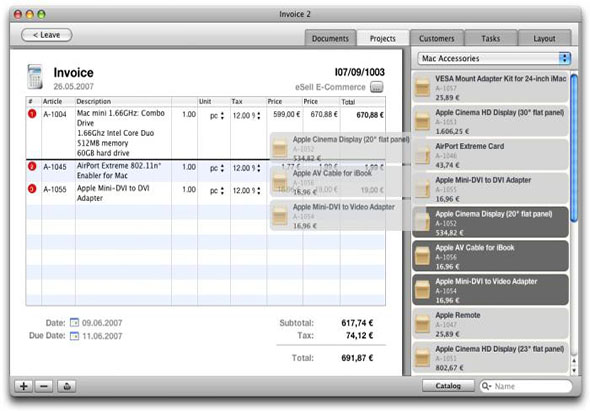 Invoice mac截图