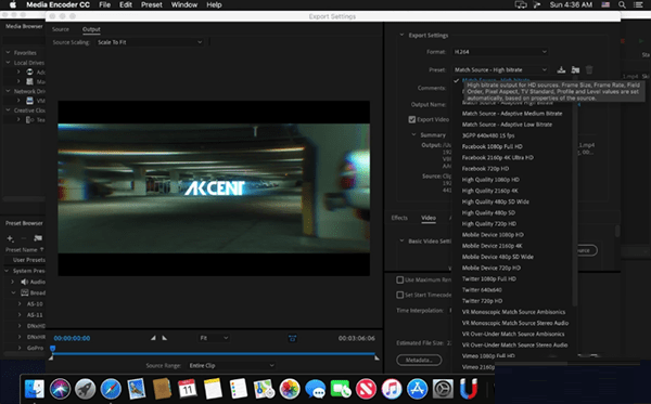 Adobe Media Encoder CC 2019 Mac截图