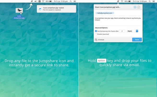 Jumpshare for Mac截图