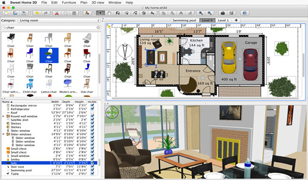 Sweet home 3d MAC截图