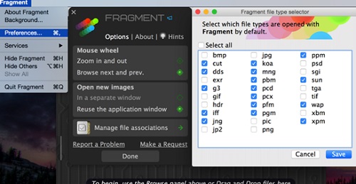 Fragment mac截图