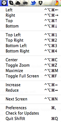 ShiftIt Mac截图