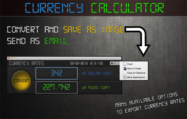 货币计算器MAC截图