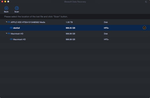 iBeesoft Data Recovery Mac截图