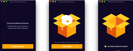 Sketch Cache Cleaner Mac截图