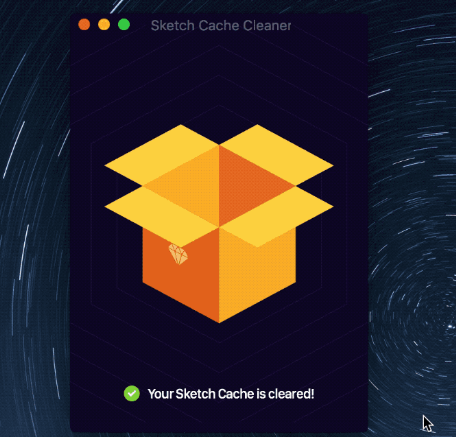 Sketch Cache Cleaner Mac截图