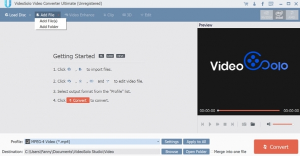 VideoSolo Video Converter Ultimate MAC截图