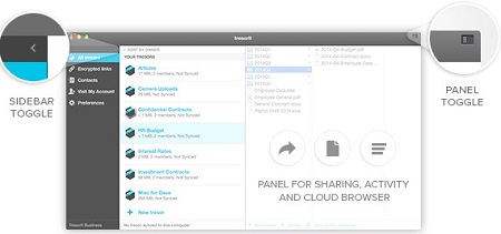 Tresorit Mac截图