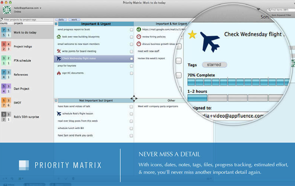 Priority Matrix Mac截图