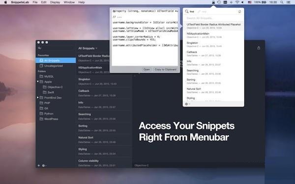 SnippetsLab for Mac截图