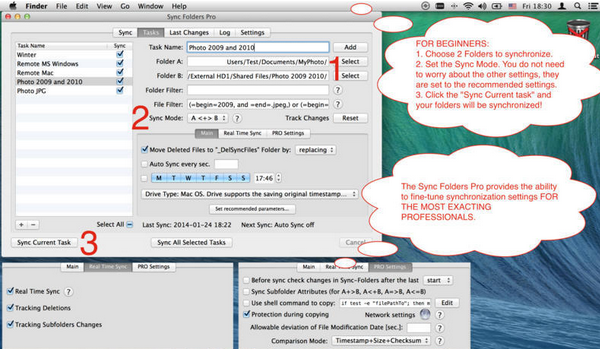 Sync Folders Pro Mac截图