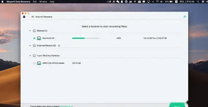 iSkysoft Data Recovery Mac截图