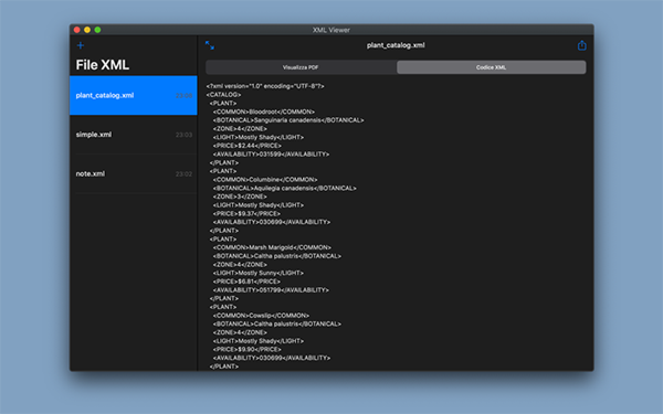 XML Viewer Mac截图