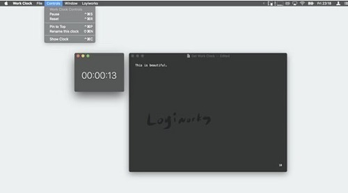 工作时钟Mac截图