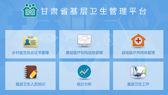 甘肃省基层卫生管理平台截图