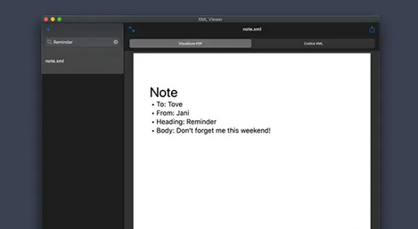 XML Viewer Mac截图