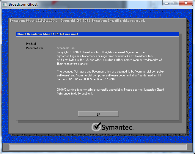赛门铁克光盘引导恢复软件Symantec Ghost Boot CD截图