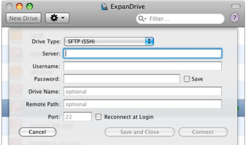 ExpanDrive Mac截图