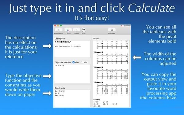SimplexLP 2 for Mac截图