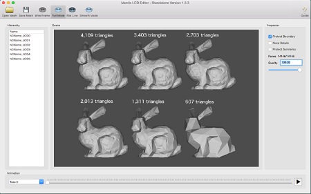 Mantis LOD Editor Mac截图