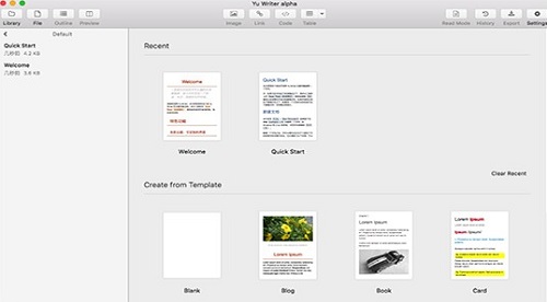 Yu Writer Mac截图