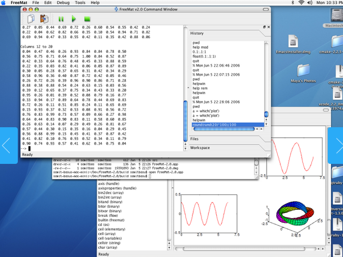 FreeMat Mac截图