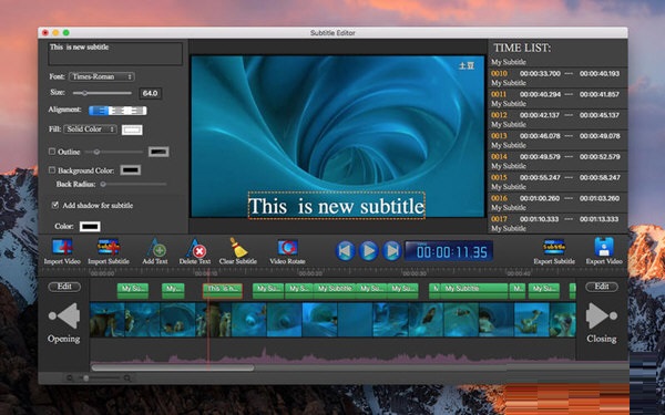 Subtitle Edit Pro for mac截图