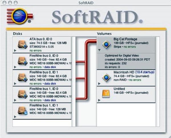 SoftRAID Mac截图