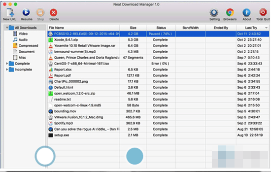 Neat Download Manager for mac截图