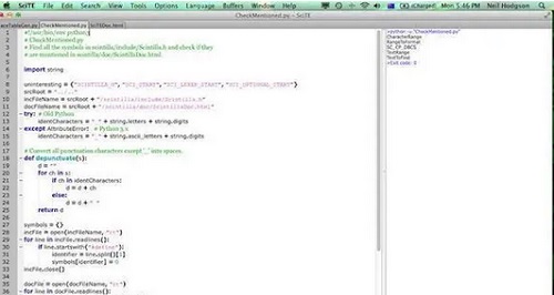Scite Mac截图