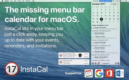 InstaCal Mac截图