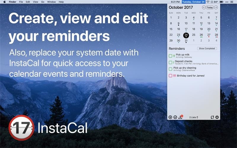 InstaCal Mac截图